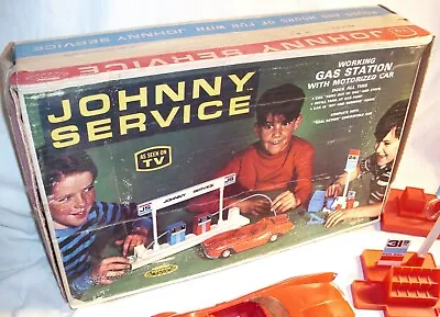 Topper Toys Johnny Service Working Gas Station Playset With Car Boxed Nice • $99.99