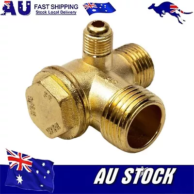 3Port Air-Compressor Check Valve Brass Threaded Parts Universal Male Reliable ~ • $21.89