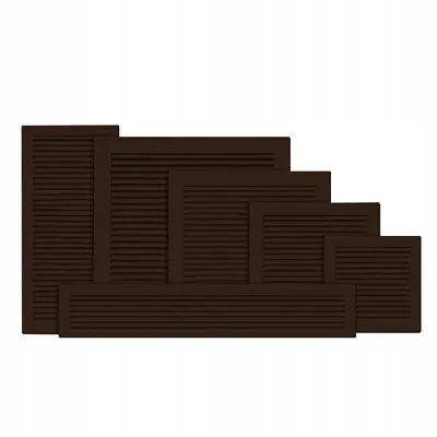 Brown Air Vent Grille Duct Ventilation Cover Louvre ABS Plastic 6  8  10  12  • £3.49