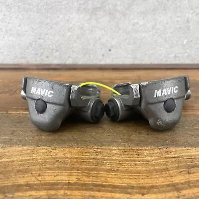 Vintage Mavic Clipless Pedals Gray Look 9/16 In Eroica Race France Brevet 80s • $41.99