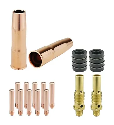 MIG Gun Parts For LIN 200 & 250 Tweco #2 - Diffusers + Tips + Nozzles • $24.01