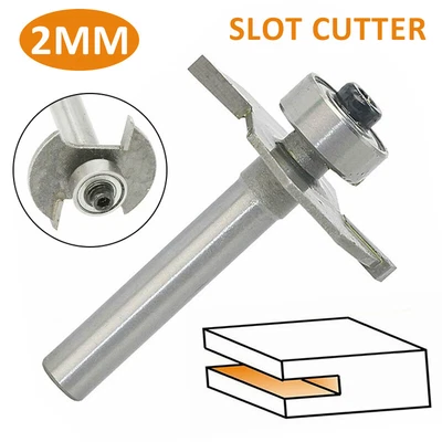 £4.06 • Buy Slot Cutter Bit 2mm For Knock On Furniture T Trim Router Campervan Motorhome