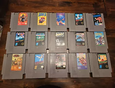 Lot Of 15 Nintendo Entertainment System NES Games Untested Ninja Gaiden Mario 3 • $116.30