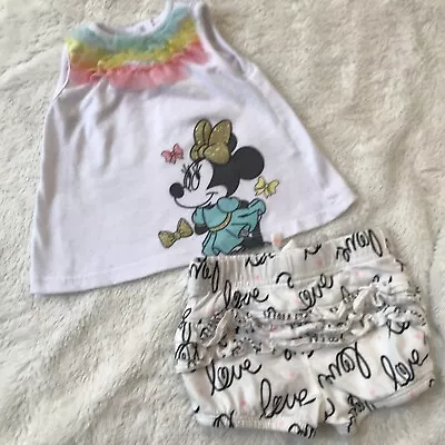 Disney Baby Minnie Mouse Outfit Top Size 6m • $6.99