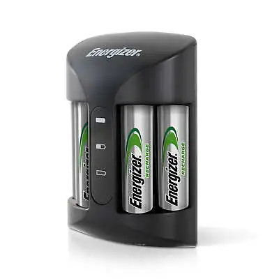 Energizer Rechargeable AA&AAA Battery Charger 4 AA NiMH Rechargeable Batteries • $23.57