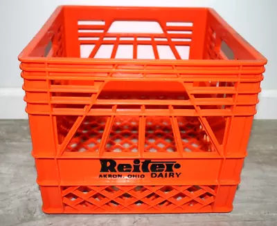 Vintage Reiter Dairy Plastic Milk Crate 1983 Standard Size 13x13x11 EUC! CLEAN! • $29.95