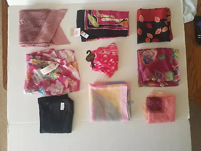 Vintage Polyester Scarves Made In Italy Lot Of 9 • $9.99