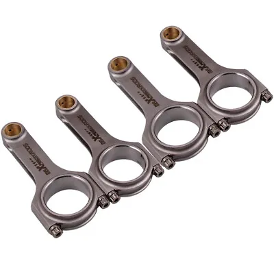 H-Beam Connecting Rods ARP 2000 Bolts For Honda Acura H23 F22 2.2L 2.3L 141.5mm • $345.89