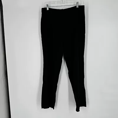 Eileen Fisher Pants Women’s Medium M Black Merino Wool Straight Leg Minimalist • $15