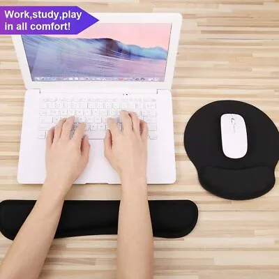 £8.88 • Buy Keyboard Mouse Wrist Rest Ergonomic Wrist Support Pad Guard For Laptop Desktop
