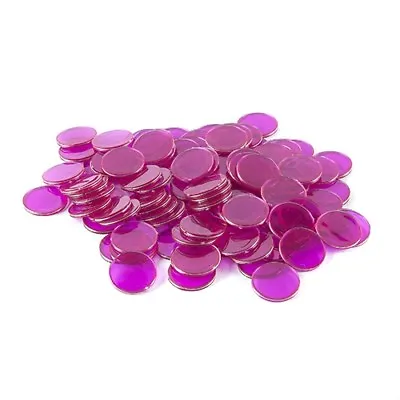 Purple Magnetic Bingo Chips 3/4  Size- Bag Of 100 • $7.95