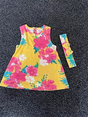 Brand New Without Tags Baby Girls Summer Dress/headband - 3-6 Month • £1