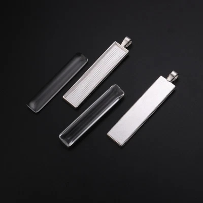 £9.32 • Buy 10 PCS Jewelry Pendant Tray Square Bezel Trays Pendant