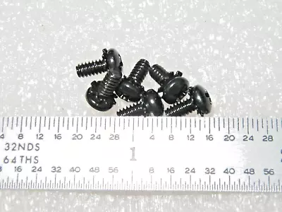 4-40 X 1/4  SCREW SEMS PAN HEAD PHILLIP BLACK OXIDE STEEL  - 100 Pcs • $12.75