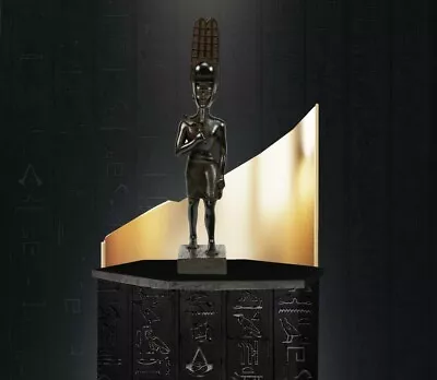 Amun RA Statue God Of Sun And King Of The Gods. Made From Black Stone In Egypt • $91