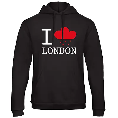 I LOVE LONDON HOODY UK JUMPER KING&QUEEN ENGLAND Unisex TOP CAPITAL CITY • £24.49