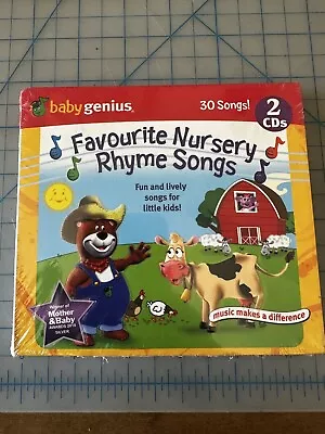 BABY GENIUS - Favorite Nursery Rhyme Songs - 2 CD - Box Set - BRAND NEW • $25.55