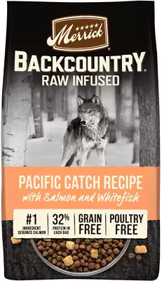 Merrick Backcountry Raw Infused Grain-Free Pacific Catch Dry Dog Food 20lb • $53.53