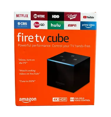 NEW Amazon Fire TV Cube 4K UHD 16GB 2nd Gen Streaming Media Player Voice Remote • $84.99