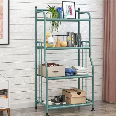 4-Tier Metal Storage Rack Shelf Organizer Shelves Storage Display Stand • $52