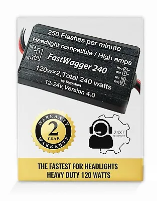 Alternating Fastwagger 240 POLICE Headlight Wig Wag Flasher LED Strobe EMERGENCY • $39.93