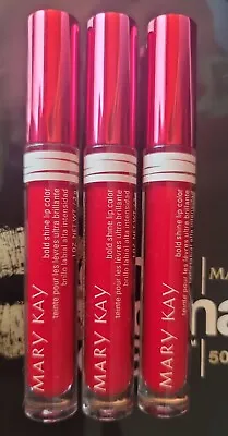 MARY KAY Bold Shine Lip Color RADIANT RED Limited Edition (LOT OF 3) NO BOX • $5.99