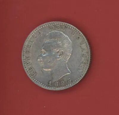 Ecuador  2  Decimos  1895 Tf  Philadelphia  Km # 51.4  Xf. • $31.50