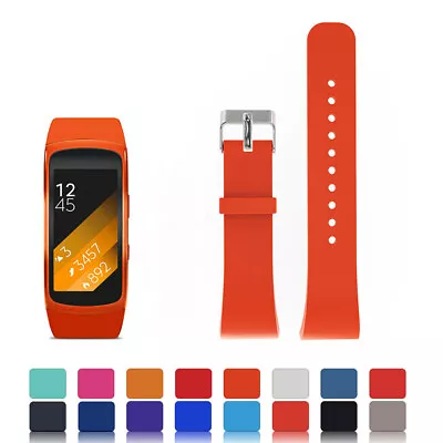 1X Watch Strap Band Replacement For Samsung Gear Fit2 R360/Pro R365 Silicone • $12.70