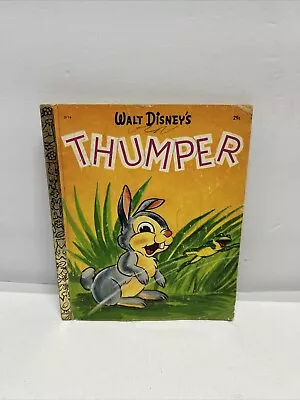 Walt Disney's THUMPER Vintage Little Golden Book 1942 Used • $1.99