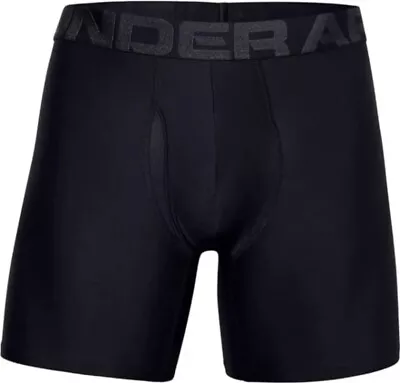 Men's Under Armour 2-pack UA Tech 6-inch Boxerjock Briefs (Black - Black) 5XL • $17.99