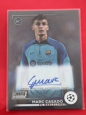 2022-23 Stadium Club Chrome RC Auto MARC CASADO FC Barcelona #CA-MC ROOKIE  • $1.29