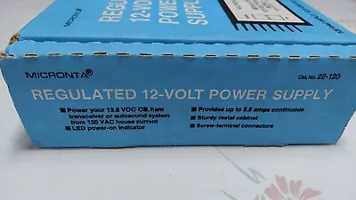 Micronta Regulated  12 Volt  Power Supply No. 22-120 (15 V Actual) Please Read. • $35
