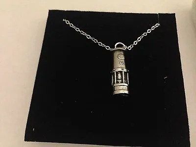 Davy Miners Lamp Box1 F Emblem On Silver Platinum Plated Necklace 18   • £9.95