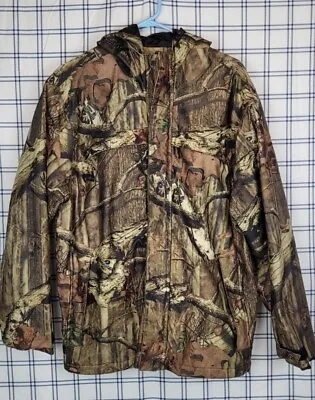 10X Jacket Mossy Oak Break Up Infininity Camo Hooded  Hunting Men MEDIUM 38-40 • $29.99