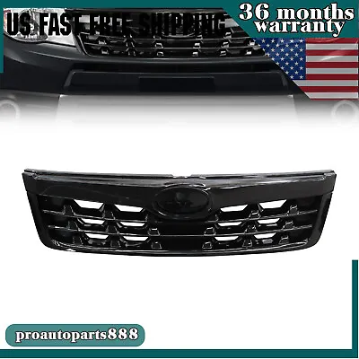 For SUBARU Forester 2009-2013 Full Gloss Black Front Bumper Upper Grill Grille • $64.68