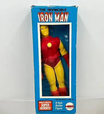 IRON MAN 8  Mego Action Figure Vintage 1974 Original Open Box Very Nice! • $374.99