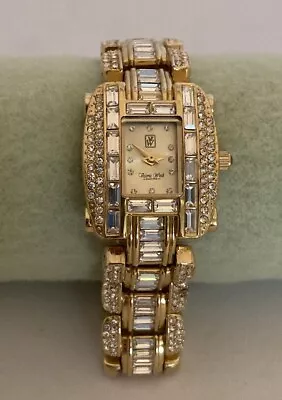 Victoria Wieck Beverly Hills Art Deco Style Rhinestone Watch • $30