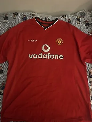 Manchester United 2000 2001 2002 Home Size XXL Shirt Jersey Soccer Kit Umbro XXL • $80