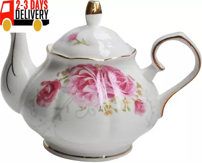 Tea Pot Handmade Ceramic Flowers (Pink) • $41.99