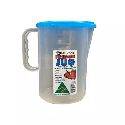 2 X Quadrant Measuring Jug 1.5 Litres Graduated With Lid 150 Diameter X 185  • $15.18