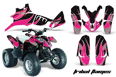 ATV Graphics Kit Quad Decal Wrap For Polaris Predator 90 2003-2007 TRIBAL P K • $129.95