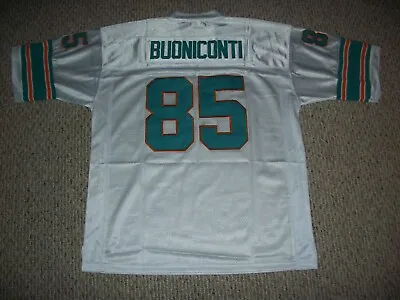 NICK BUONICONTI Unsigned Custom Miami White Sewn New Football Jersey Sizes S-3XL • $38.05