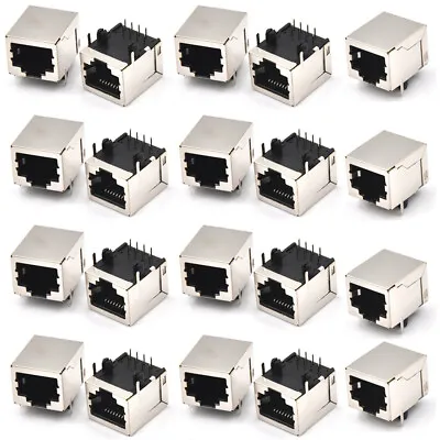 $12.99 • Buy 20Pcs RJ45 8P8C Network Ethernet PCB Mount 8Pin Female Socket Connector