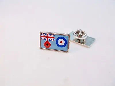 Uk Raf Royal Air Force Ensign Flag Remembrance Lapel Pin Badge Tie Clip Gift • £4.60