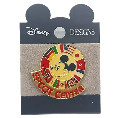 Vintage Disney Designs Lapel Pin EPCOT CENTER Mickey Mouse Trading Souvenir WDW • $14.95