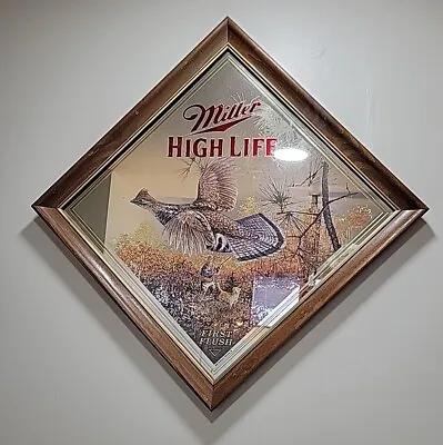 Miller High Life Beer Wildlife Series First Flush Pheasant Hunting Mirror Sign • $79.95