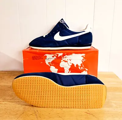 $295 • Buy Vintage Nike Oceania Running Shoes 1982 Navy / White MIB Mens Size 13.5 NEW MINT