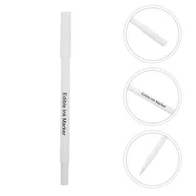  White Plastic Coloring Pen Food Pencils Edible Pens For Cookies • £6.83