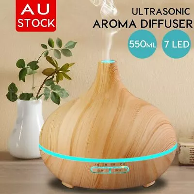 $27.09 • Buy 550ML Aroma Aromatherapy Diffuser LED Oil Ultrasonic Air Humidifier Purifier AU