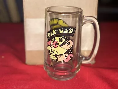 Vintage Pac-man Video Game Tall Glass Beer Mug ~ Bally Midway 1982 • $12